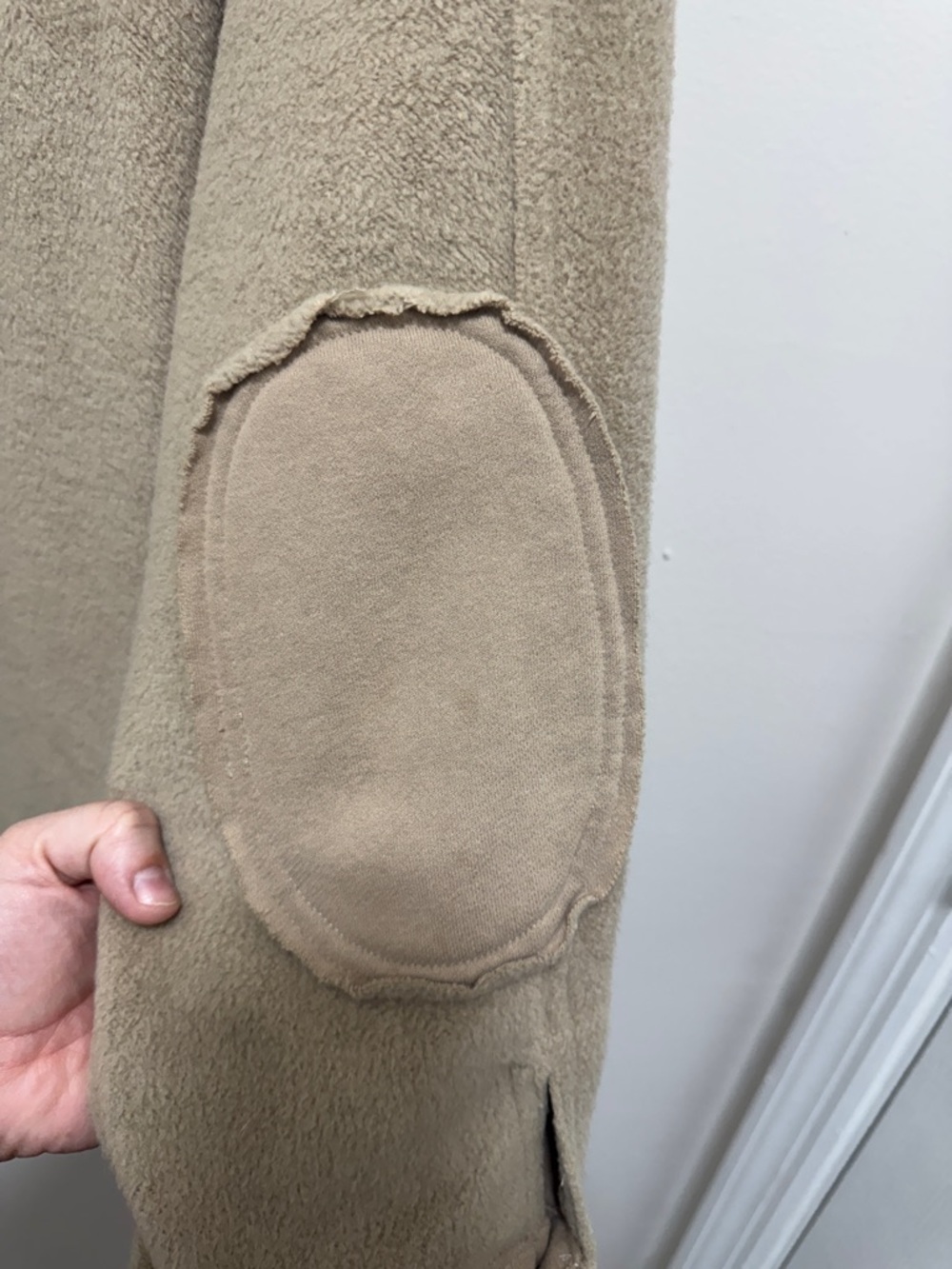 Carly Jean Los Angeles Tan Plush Button-Front Shacket - Picture 8 of 8